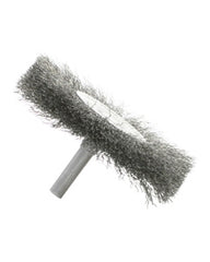 2″ Diameter × 0.312″ Width, Carbon Steel, 0.008″ Crimped Bristle, Wheel Brush