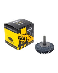 2 1/2″ Diameter × 0.437″ Width, 500 Grit, Silicon Carbide, 0.018″ Crimped Bristle, Wheel Brush