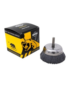 ‎0.018″ Bristle Dia., 2-3/4″ × 3/4″ 500 Grit Silicon Carbide, Small Diameter Cup Brush