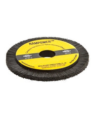 100 mm Diameter × 0.197″ Width, 600 Grit, Diamond, 0.012″ Crimped Bristle, Wheel Brush