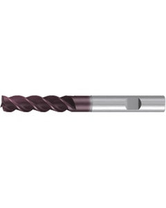 Square End Mill; 5 mm Dia. × 15 mm LOC × 6 mm Shank Dia. × 62 mm OAL ; 3 FL ; Carbide ; AlTiN ; Series 2521A