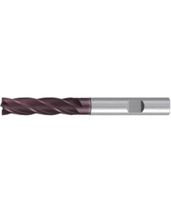 Chamfer End Mill; 20 mm Dia. × 80 mm LOC × 20 mm Shank Dia. × 150 mm OAL ; 5 FL ; Carbide ; AlTiN ; Series 2529A