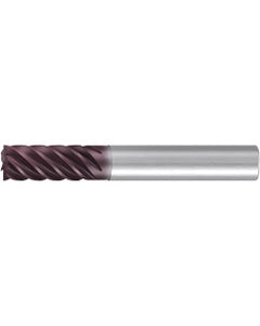 Square End Mill; 12 mm Dia. × 26 mm LOC × 12 mm Shank Dia. × 83 mm OAL ; 6 FL ; Carbide ; AlTiN ; Series 2522A