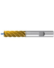 Square End Mill; 6 mm Dia. × 18 mm LOC × 6 mm Shank Dia. × 62 mm OAL ; 4 FL ; Carbide ; TiAlN+TiN ; Series 2539TZ