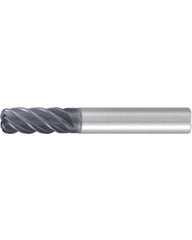 Corner Radius End Mill; 1/2″ Dia. × 1″ LOC × 1/2″ Shank Dia. × 3″ OAL ; 5 FL ; Carbide ; AlCr ; 0.01″ R