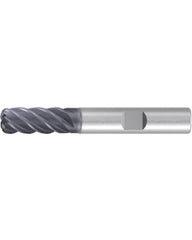 Corner Radius End Mill; 1″ Dia. × 2″ LOC × 1″ Shank Dia. × 5″ OAL ; 5 FL ; Carbide ; AlCr ; 0.06″ R