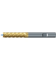 ‎Square End Mill; 1/2″ Dia. × 2″ LOC × 1/2″ Shank Dia. × 4-1/4″ OAL ; 5 FL ; Carbide ; TiAlN+TiN ; Series 2581TZ