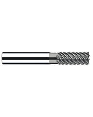 ‎1/4″ Cutting Dia. × 1/4″ Shank Dia. × 5/8″ LOC × 2-1/4″ OAL, 6 Flute, Carbide, Polychrom, Square Endmill, E-Cut