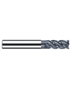 ‎1/4″ Cutting Dia. × 1/4″ Shank Dia. × 1/2″ LOC × 2-1/4″ OAL, 4 Flute, Carbide, Polychrom, Square Endmill, NB-NVS