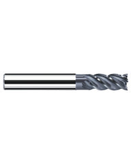 ‎1/4″ Cutting Dia. × 1/4″ Shank Dia. × 1/2″ LOC × 2-1/4″ OAL, 4 Flute, Carbide, Polychrom, Square Endmill, NB-NVS