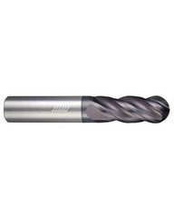 1″ Dia. × 1″ Shank × 3″ DOC × 6″ OAL, APLUS, 4 Flute, Ballnose End Mill