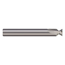 ‎Keyseat Cutter, 0.118″ Dia. × 1/8″ Shank Dia. × 0.059″ CW × 1-1/2″ OAL, 2 Teeth, 60 Degrees, Carbide, Round Shank, Uncoated, Specialty Profiles