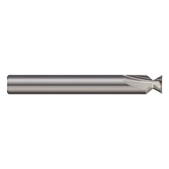 Keyseat Cutter, 5/32″ Dia. × 3/16″ Shank Dia. × 5/64″ CW × 2″ OAL, 2 Teeth, 60 Degrees, Carbide, Round Shank, Uncoated, Specialty Profiles
