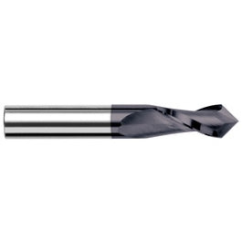 9/64″ Dia. × 9/16″ LOC × 3/16″ Shank Size × 2″ OAL, 90 Degrees, Carbide, AlTiN, Drill/End Mills