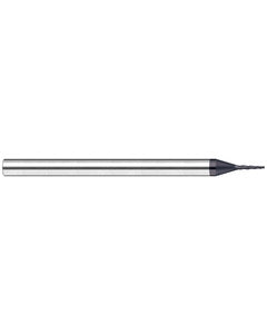 ‎0.06″ Dia. × 5/16″ LOC × 5/16″ Shank Size × 2-1/2″ OAL, 3 Flute, 20 Degrees Body Half Taper Angle, Carbide, AlTiN Nano, Square, Tapered End Mill