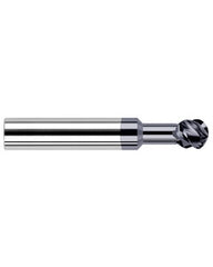 ‎1/4″ Dia. × 0.213″ LOC × 1/4″ Shank Size × 2-1/2″ OAL, 4 Flute, Carbide, TiAlN, Ballnose Endmill