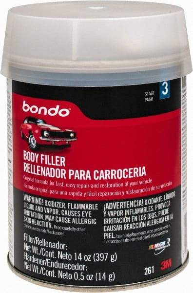 3M - Body Filler - 14 oz Body Filler, 1/2 oz Hardener - Benchmark Tooling