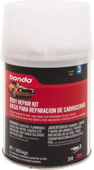 3M - 4 Piece Body Repair Kit - 16 oz Body Filler, .50 oz Cream Hardener, Metal Body Patch, Spreader - Benchmark Tooling