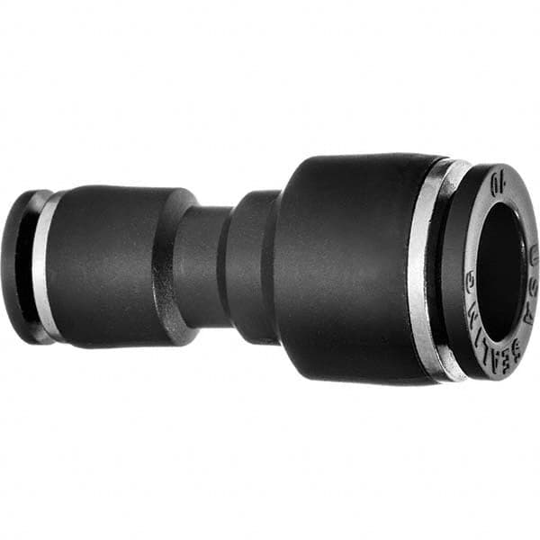 Value Collection - 12 x 8mm OD, Nylon Push-to-Connect Union - 150 Max psi, Black - Benchmark Tooling