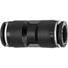 Value Collection - 1/2" OD, Nylon Push-to-Connect Union - 150 Max psi, Black - Benchmark Tooling