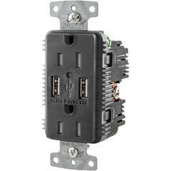 Hubbell Wiring Device-Kellems - USB Receptacles Number of USB Ports: 2 Number of Receptacles: 2 - Benchmark Tooling