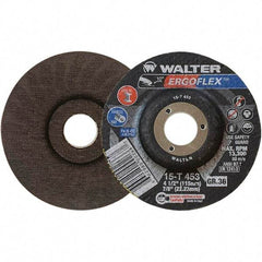 WALTER Surface Technologies - Depressed-Center Wheels Wheel Diameter (Inch): 6 Wheel Thickness (Inch): 3/64 - Benchmark Tooling