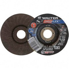WALTER Surface Technologies - Depressed-Center Wheels Wheel Diameter (Inch): 5 Wheel Thickness (Inch): 3/64 - Benchmark Tooling