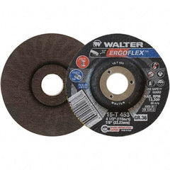 WALTER Surface Technologies - Depressed-Center Wheels Wheel Diameter (Inch): 4-1/2 Wheel Thickness (Inch): 3/64 - Benchmark Tooling