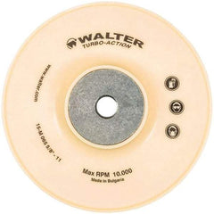 WALTER Surface Technologies - 6" Diam Disc Backing Turbo Backing Pad - 10,000 RPM - Benchmark Tooling