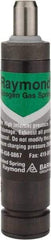 Associated Spring Raymond - 12mm Diam, 7mm Max Stroke, Green Nitrogen Gas Spring Cylinder - 47mm Body Length, 56mm OAL, 40 Lb Full Stroke Spring Force, 1,050 psi Initial Charge - Benchmark Tooling