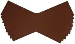 Made in USA - 10 Piece, 5" Wide x 20" Long Plastic Shim Stock Sheet - Brown, ±10% Tolerance - Benchmark Tooling