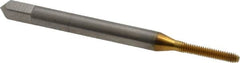 Balax - #1-64 UNC H2 Thread Limit Bottoming Thread Forming Tap - High Speed Steel, TiN Finish, 1-11/16" OAL, 3/8" Thread Length, Right Hand Thread, Series BXB - Benchmark Tooling