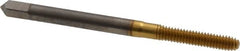 Balax - #5-40 UNC H3 Thread Limit Bottoming Thread Forming Tap - High Speed Steel, TiN Finish, 1-15/16" OAL, 5/8" Thread Length, Right Hand Thread, Series BXB - Benchmark Tooling