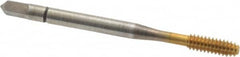 Balax - #6-32 UNC H7 Thread Limit Bottoming Thread Forming Tap - High Speed Steel, TiN Finish, 2" OAL, 11/16" Thread Length, Right Hand Thread, Series BXB - Benchmark Tooling