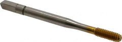 Balax - #8-32 UNC H7 Thread Limit Bottoming Thread Forming Tap - High Speed Steel, TiN Finish, 2-1/8" OAL, 3/4" Thread Length, Right Hand Thread, Series BXB - Benchmark Tooling