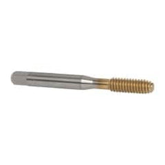 Balax - 1/4-20 UNC H4 Thread Limit Bottoming Thread Forming Tap - High Speed Steel, TiN Finish, 2-1/2" OAL, 1" Thread Length, Right Hand Thread, Series BXB - Benchmark Tooling