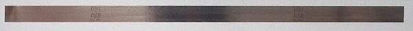 Made in USA - 0.02 Inch Thick x 1/2 Inch Wide x 12 Inch Leaf Length, Parallel Feeler Gage - Stainless Steel - Benchmark Tooling