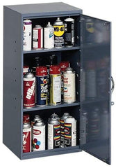 Durham - 2 Shelf Wall Storage Cabinet - Steel, 13-3/4" Wide x 12-3/4" Deep x 30" High, Gray - Benchmark Tooling