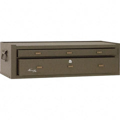 Kennedy - 2 Drawer Brown Drawer Chest Base - 28-1/8" Wide x 7-7/8" High x 9-5/8" Deep, Use with Chests 526, 52611 - Benchmark Tooling