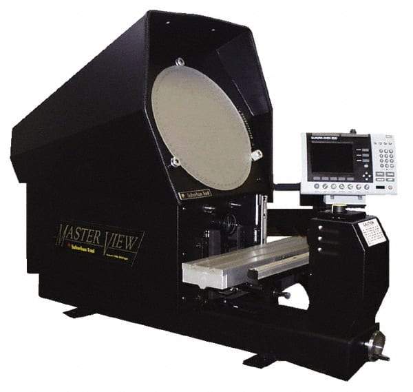 Suburban Tool - 13-3/4 Inch Diameter, Grid, Mylar Optical Comparator Chart and Reticle - For Use with 50x Magnification - Benchmark Tooling