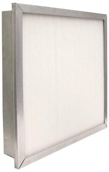 PrecisionAire - 12" Noml Height x 24" Noml Width x 4" Noml Depth, 80 to 85% Capture Efficiency, Wireless Pleated Air Filter - MERV 13, Fiberglass, Integrated Metal Frame, 1,000 CFM, For Precisionaire Type 9 Holding Frame - Benchmark Tooling