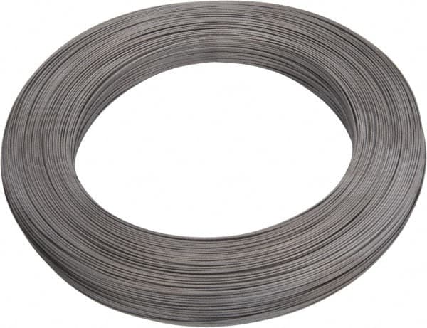 Value Collection - 10 Gage, 0.024 Inch Diameter x 651 Ft. Long, High Carbon Steel, Tempered Music Wire Coil - ASTM A228, 1 Lb. Shipping Weight - Benchmark Tooling