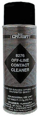 Crown - 10.9 Ounce Aerosol Contact Cleaner - 0°F Flash Point, Flammable, Food Grade, Plastic Safe - Benchmark Tooling