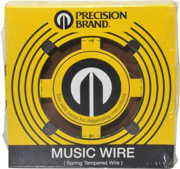 Value Collection - 13 Gage, 0.031 Inch Diameter x 391 Ft. Long, High Carbon Steel, Tempered Music Wire Coil - ASTM A228, 1 Lb. Shipping Weight - Benchmark Tooling