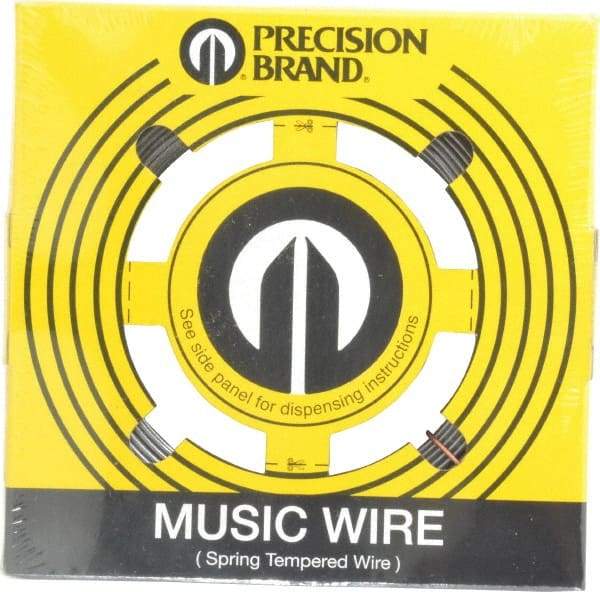 Value Collection - 26 Gage, 0.063 Inch Diameter x 95 Ft. Long, High Carbon Steel, Tempered Music Wire Coil - ASTM A228, 1 Lb. Shipping Weight - Benchmark Tooling