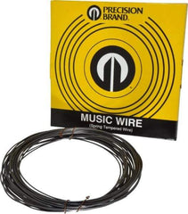 Value Collection - 30 Gage, 0.08 Inch Diameter x 59 Ft. Long, High Carbon Steel, Tempered Music Wire Coil - ASTM A228, 1 Lb. Shipping Weight - Benchmark Tooling