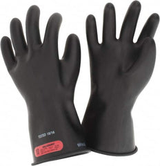 Salisbury by Honeywell - Class 0, Size XL (10), 11" Long, Rubber Lineman's Glove - 1,000 AC Max Use Voltage, 5,000 AC Test Voltage, Black, ASTM D120, IEC EN60903 - Benchmark Tooling