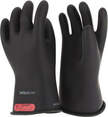 Salisbury by Honeywell - Class 0, Size 2XL (11), 11" Long, Rubber Lineman's Glove - 1,000 AC Max Use Voltage, 5,000 AC Test Voltage, Black, ASTM D120, IEC EN60903 - Benchmark Tooling