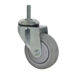 Value Collection - 4" Diam x 1-1/4" Wide x 5-13/32" OAH Stem Mount Swivel Caster - Polyurethane, 250 Lb Capacity, Ball Bearing, 1/2-13 x 1-1/2" Threaded Stem - Benchmark Tooling