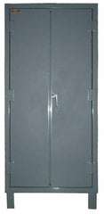 Lyon - 4 Shelf Locking Storage Cabinet - Steel, 36" Wide x 24" Deep x 82" High, Gray - Benchmark Tooling